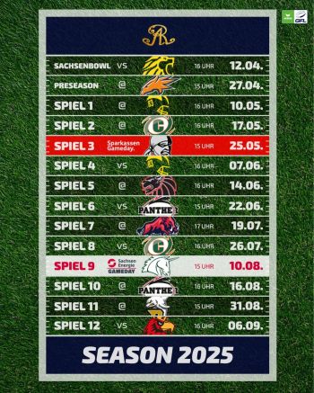 GFL Spielplan 2025