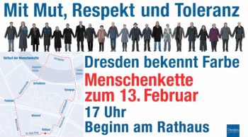Mit Mut, Respekt und Toleranz - Dresden bekennt Farbe