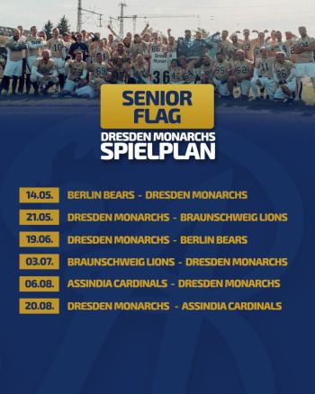SeniorFlag Spielplan 2022