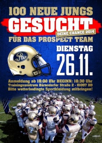 SAISON 2014 UND DU KANNST DABEI SEIN!
