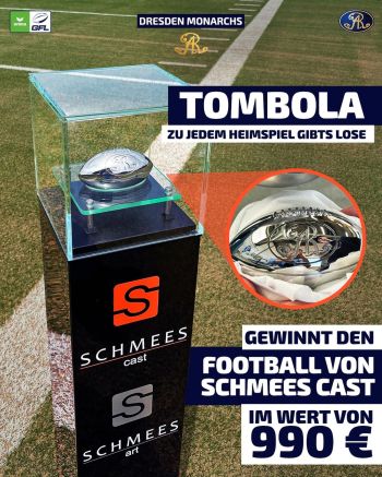 Tombola - „DER FOOTBALL VON SCHMEES CAST PIRNA“