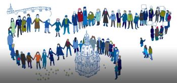 Hand in Hand: Menschenkette am 13. Februar