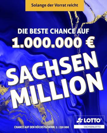 Die „SACHSEN MILLION“ startet wieder bei Sachsenlotto!