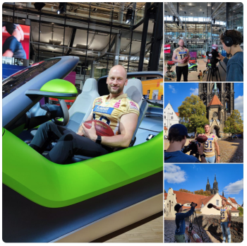 Dreharbeiten mit Visit Dresden