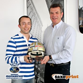 Saxoprint auch 2013 Hauptsponsor bei den  Monarchs