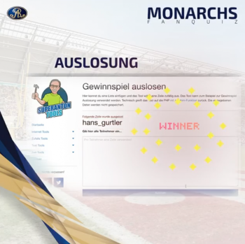 Glückwunsch dem Gewinner!