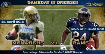 Dresden Monarchs vs. Nürnberg Rams – Das erste Testspiel der Saison 