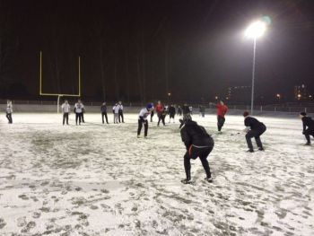 Erster Schnee im Trainingszentrum!