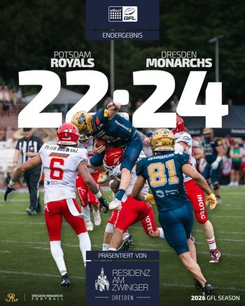 Monarchs gewinnen in Potsdam