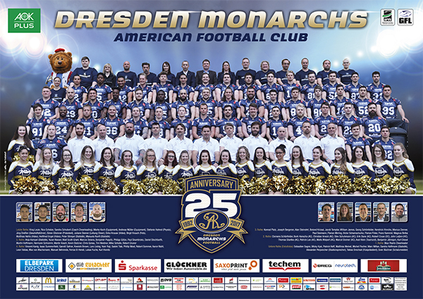 Das Team Dresden Monarchs